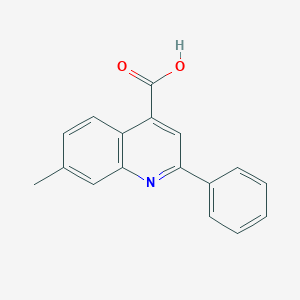 molecular formula C17H13NO2 B069281 7-甲基-2-苯基喹啉-4-甲酸 CAS No. 181048-54-4