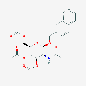 molecular formula C25H29NO9 B069282 2-萘甲基 2-乙酰氨基-3,4,6-三-O-乙酰基-2-脱氧-β-D-吡喃葡萄糖苷 CAS No. 190181-66-9