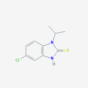 molecular formula C10H11ClN2S B069327 5-氯-1-异丙基-1H-苯并[d]咪唑-2-硫醇 CAS No. 175276-96-7