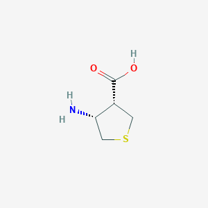 B069330 (3R,4R)-4-aminothiolane-3-carboxylic acid CAS No. 164916-45-4