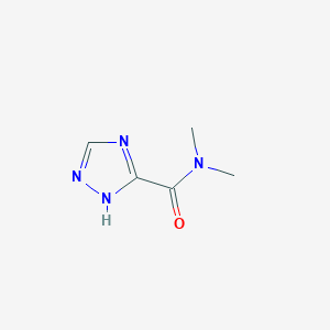 molecular formula C5H8N4O B069350 N,N-dimethyl-1H-1,2,4-triazole-5-carboxamide CAS No. 184373-05-5