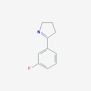 B069351 5-(3-fluorophenyl)-3,4-dihydro-2H-pyrrole CAS No. 164737-45-5