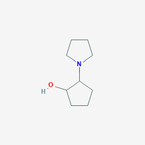 molecular formula C9H17NO B069354 2-(吡咯烷-1-基)环戊醇 CAS No. 161193-33-5
