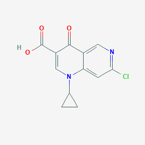 B069355 7-Chloro-1-cyclopropyl-4-oxo-1,4-dihydro-1,6-naphthyridine-3-carboxylic acid CAS No. 181262-12-4