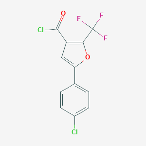 B069356 5-(4-Chlorophenyl)-2-(trifluoromethyl)furan-3-carbonyl chloride CAS No. 175276-61-6