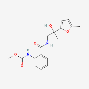 molecular formula C17H20N2O5 B6935623 methyl N-[2-[[2-hydroxy-2-(5-methylfuran-2-yl)propyl]carbamoyl]phenyl]carbamate 