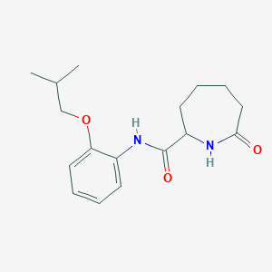 N-[2-(2-methylpropoxy)phenyl]-7-oxoazepane-2-carboxamide