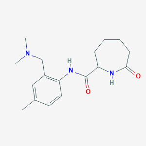 N-[2-[(dimethylamino)methyl]-4-methylphenyl]-7-oxoazepane-2-carboxamide