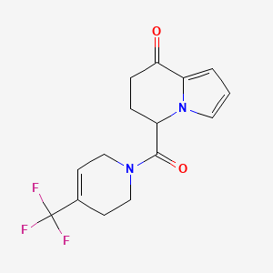 5-[4-(trifluoromethyl)-3,6-dihydro-2H-pyridine-1-carbonyl]-6,7-dihydro-5H-indolizin-8-one