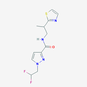 1-(2,2-difluoroethyl)-N-[2-(1,3-thiazol-2-yl)propyl]pyrazole-3-carboxamide