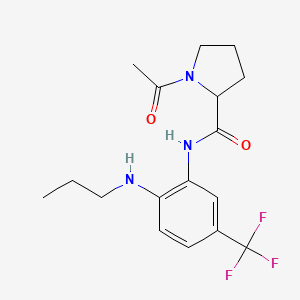 1-acetyl-N-[2-(propylamino)-5-(trifluoromethyl)phenyl]pyrrolidine-2-carboxamide