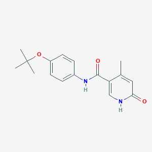 4-methyl-N-[4-[(2-methylpropan-2-yl)oxy]phenyl]-6-oxo-1H-pyridine-3-carboxamide