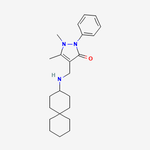 1,5-Dimethyl-2-phenyl-4-[(spiro[5.5]undecan-3-ylamino)methyl]pyrazol-3-one