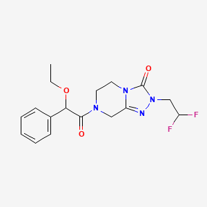 2-(2,2-difluoroethyl)-7-(2-ethoxy-2-phenylacetyl)-6,8-dihydro-5H-[1,2,4]triazolo[4,3-a]pyrazin-3-one