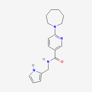 6-(azepan-1-yl)-N-(1H-pyrrol-2-ylmethyl)pyridine-3-carboxamide