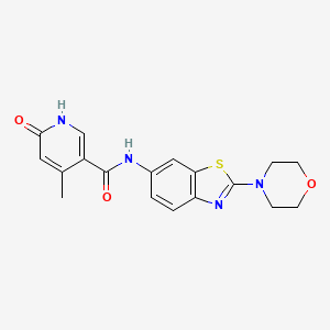 4-methyl-N-(2-morpholin-4-yl-1,3-benzothiazol-6-yl)-6-oxo-1H-pyridine-3-carboxamide