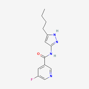 N-(5-butyl-1H-pyrazol-3-yl)-5-fluoropyridine-3-carboxamide