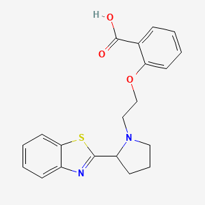 2-[2-[2-(1,3-Benzothiazol-2-yl)pyrrolidin-1-yl]ethoxy]benzoic acid