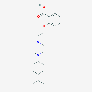 2-[2-[4-(4-Propan-2-ylcyclohexyl)piperazin-1-yl]ethoxy]benzoic acid