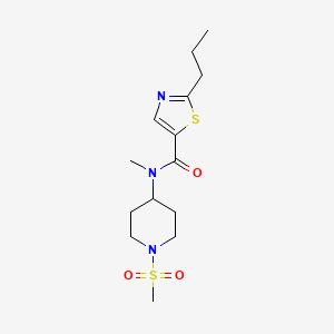 N-methyl-N-(1-methylsulfonylpiperidin-4-yl)-2-propyl-1,3-thiazole-5-carboxamide