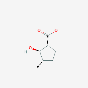 B069365 Cyclopentanecarboxylic acid, 2-hydroxy-3-methyl-, methyl ester, (1alpha,2beta,3alpha)- CAS No. 170234-09-0