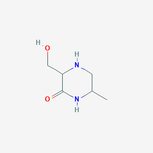 B069369 3-(Hydroxymethyl)-6-methylpiperazin-2-one CAS No. 193217-35-5