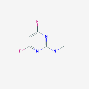 B069370 4,6-difluoro-N,N-dimethylpyrimidin-2-amine CAS No. 165258-63-9