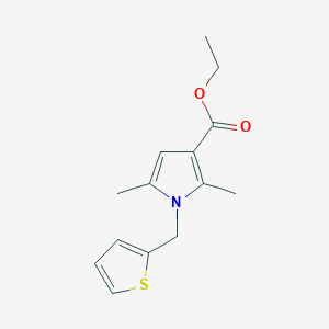 B069377 ethyl 2,5-dimethyl-1-(2-thienylmethyl)-1H-pyrrole-3-carboxylate CAS No. 175276-51-4