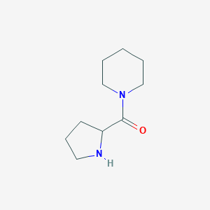molecular formula C10H18N2O B069398 哌啶-1-基(吡咯烷-2-基)甲苯酮 CAS No. 166975-75-3