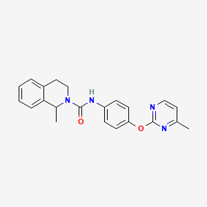 1-methyl-N-[4-(4-methylpyrimidin-2-yl)oxyphenyl]-3,4-dihydro-1H-isoquinoline-2-carboxamide