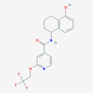 N-(5-hydroxy-1,2,3,4-tetrahydronaphthalen-1-yl)-2-(2,2,2-trifluoroethoxy)pyridine-4-carboxamide