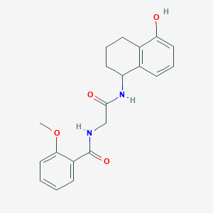 N-[2-[(5-hydroxy-1,2,3,4-tetrahydronaphthalen-1-yl)amino]-2-oxoethyl]-2-methoxybenzamide