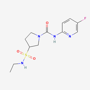 3-(ethylsulfamoyl)-N-(5-fluoropyridin-2-yl)pyrrolidine-1-carboxamide