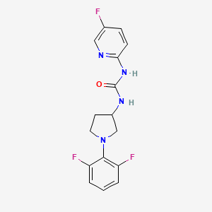 1-[1-(2,6-Difluorophenyl)pyrrolidin-3-yl]-3-(5-fluoropyridin-2-yl)urea