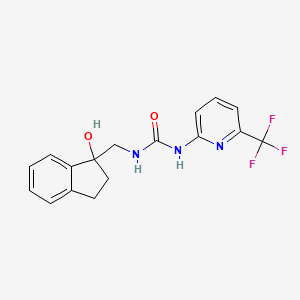 1-[(1-Hydroxy-2,3-dihydroinden-1-yl)methyl]-3-[6-(trifluoromethyl)pyridin-2-yl]urea