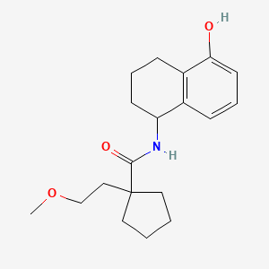 N-(5-hydroxy-1,2,3,4-tetrahydronaphthalen-1-yl)-1-(2-methoxyethyl)cyclopentane-1-carboxamide