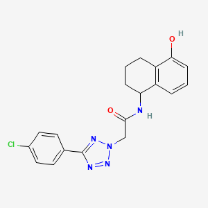 2-[5-(4-chlorophenyl)tetrazol-2-yl]-N-(5-hydroxy-1,2,3,4-tetrahydronaphthalen-1-yl)acetamide