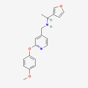 1-(furan-3-yl)-N-[[2-(4-methoxyphenoxy)pyridin-4-yl]methyl]ethanamine