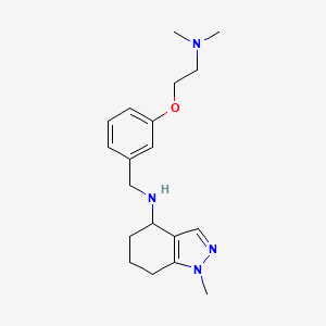 N-[[3-[2-(dimethylamino)ethoxy]phenyl]methyl]-1-methyl-4,5,6,7-tetrahydroindazol-4-amine