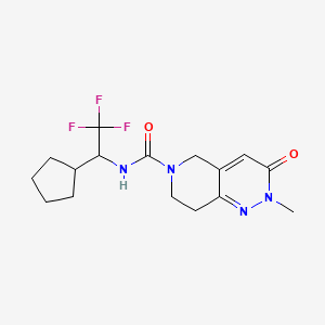 N-(1-cyclopentyl-2,2,2-trifluoroethyl)-2-methyl-3-oxo-7,8-dihydro-5H-pyrido[4,3-c]pyridazine-6-carboxamide