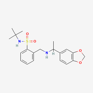 2-[[1-(1,3-benzodioxol-5-yl)ethylamino]methyl]-N-tert-butylbenzenesulfonamide