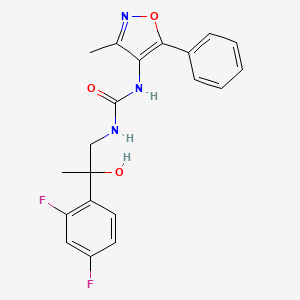 1-[2-(2,4-Difluorophenyl)-2-hydroxypropyl]-3-(3-methyl-5-phenyl-1,2-oxazol-4-yl)urea