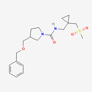 N-[[1-(methylsulfonylmethyl)cyclopropyl]methyl]-3-(phenylmethoxymethyl)pyrrolidine-1-carboxamide