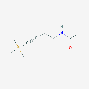 B069424 N-[4-(Trimethylsilyl)-3-butynyl]acetamide CAS No. 183208-72-2
