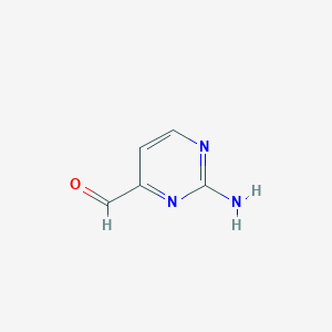 B069428 2-Aminopyrimidine-4-carbaldehyde CAS No. 165807-06-7