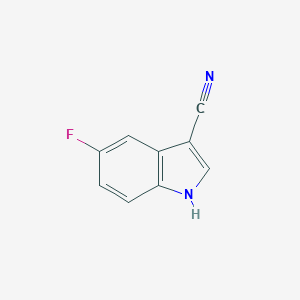 molecular formula C9H5FN2 B069442 5-fluoro-1H-indole-3-carbonitrile CAS No. 194490-15-8