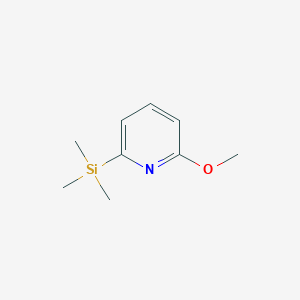 molecular formula C9H15NOSi B069471 2-Methoxy-6-(trimethylsilyl)pyridine CAS No. 170453-55-1