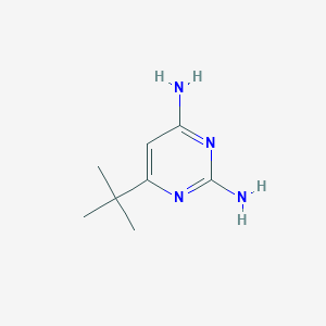 molecular formula C8H14N4 B069502 6-(Tert-butyl)pyrimidine-2,4-diamine CAS No. 175137-26-5