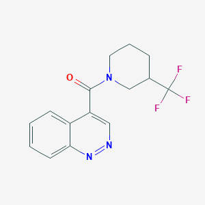 molecular formula C15H14F3N3O B6950290 Cinnolin-4-yl-[3-(trifluoromethyl)piperidin-1-yl]methanone 