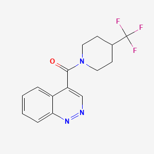 molecular formula C15H14F3N3O B6950431 Cinnolin-4-yl-[4-(trifluoromethyl)piperidin-1-yl]methanone 